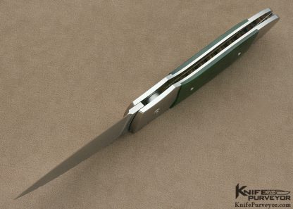 Steve Jeniigan Custom Knife Jade Button Lock - Image 5