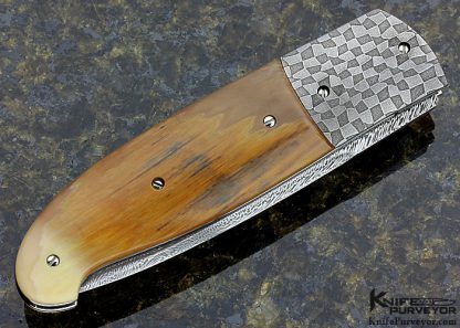 Fabrizio Silvestrelli Custom Knife  Mosaic Damascus Linerlock - Image 3