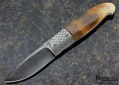 Fabrizio Silvestrelli Custom Knife  Mosaic Damascus Linerlock