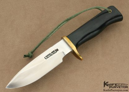 Randall Custom Knife Black Micarta & Brass Miniature