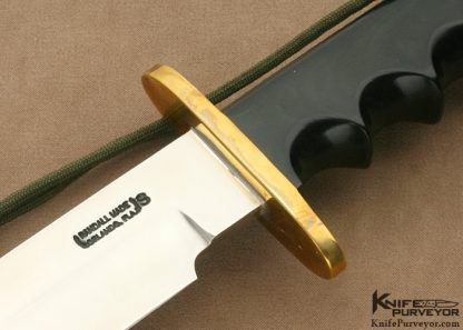 Randall Custom Knife Model 14 "Attack" Black Micarta And Brass - Image 2