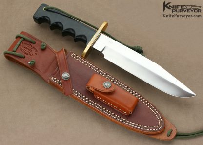 Randall Custom Knife Model 14 "Attack" Black Micarta And Brass - Image 5