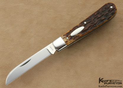 Terry Davis Custom Knife Jigged Bone Wharncliff Slip Joint