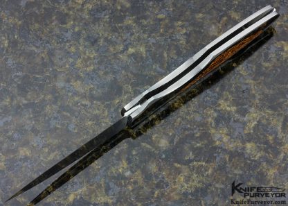 Joe Kious Custom Knife Petrified Sea Floor Interframe Wharncliffe Lockback - Image 7