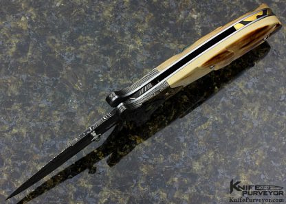 Jot Singh Khalsa Custom Knife Damascus Linerlock - Image 5