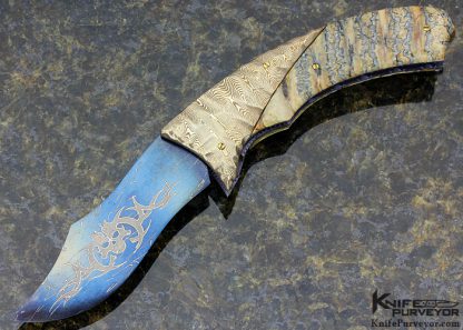 Arthur Whale Custom Knife Mokume Linerlock