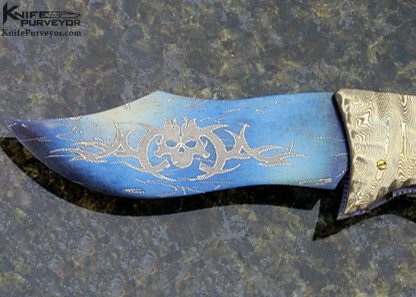 Arthur Whale Custom Knife Mokume Linerlock - Image 2