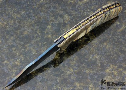 Arthur Whale Custom Knife Mokume Linerlock - Image 5