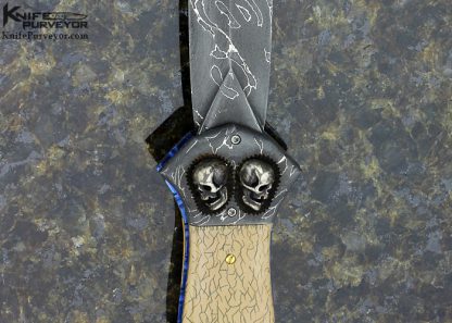 Arthur Whale Custom Knife Damascus  Linerlock - Image 2