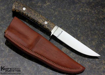 George Herron Custom Knife Wood Upswept Hunter - Image 7