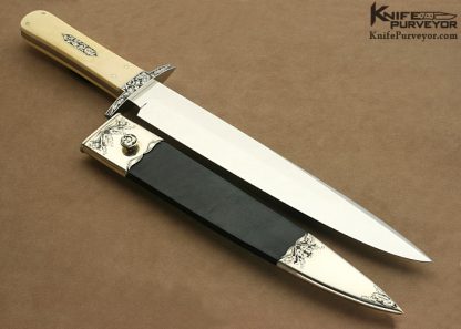 Buster Warenski Custom Knife Sole Authorhsip Engraved Bowie - Image 6