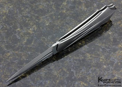 William Tuch Custom Knife Art Deco Lockback Dagger - Image 5