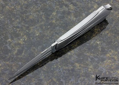 William Tuch Custom Knife Art Deco Lockback Dagger - Image 4