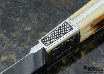 Yoshihito Aida Custom Knife  Hunter Engraved by Simon Lytton - Image 7