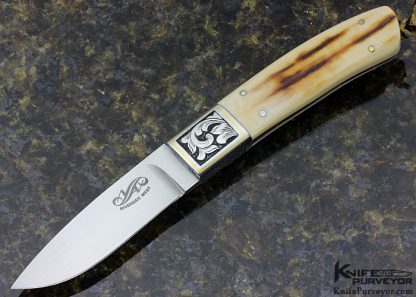 Yoshihito Aida Custom Knife  Hunter Engraved by Simon Lytton