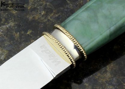 Yasutaka Wada Custom Knife Carved Jade Dagger - Image 2