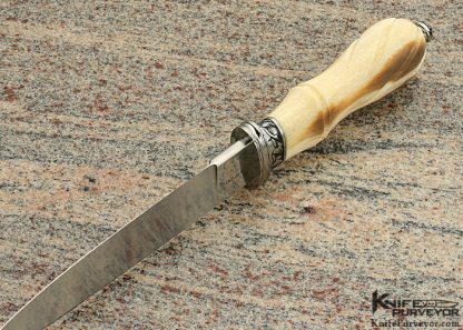 Willie Rigney Custom Knife Fluted San Francisco Bowie Engraved by Ron Skaggs - Image 5