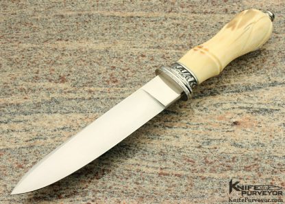 Willie Rigney Custom Knife Fluted San Francisco Bowie Engraved by Ron Skaggs