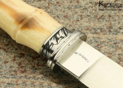 Willie Rigney Custom Knife Fluted San Francisco Bowie Engraved by Ron Skaggs - Image 3