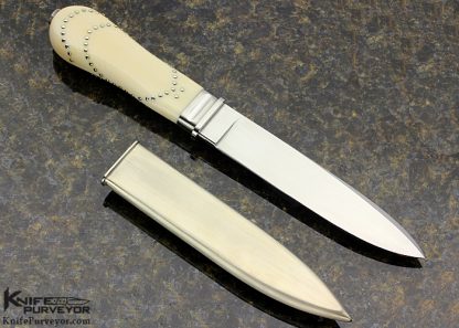 Willie Rigney Custom Knife Silver Studded San Francisco Dagger - Image 5