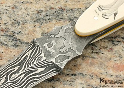 Ron Luebke Jr. Custom Knife Scrimshawed Pre-ban Elephant Ivory - Image 2