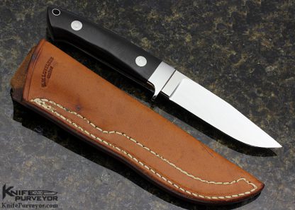 Bob Loveless Custom Knife Riverside Football Logo Micarta Utility Knife - Image 3