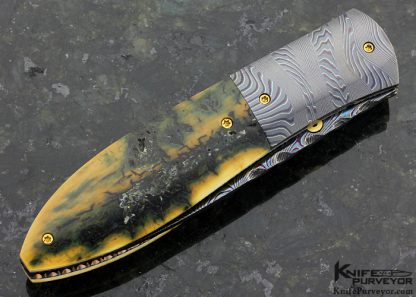 Jim Downs Custom Knife Damascus Linerlock - Image 3