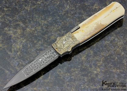 W.D. Pease Custom Knife Hank Knickmeyer and Robert Eggerling Mosaic Damascus  Side Lock