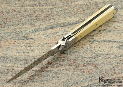 Butch Vallotton Custom Knife Auto Linerlock Dagger - Image 7