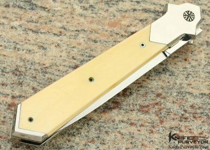 Butch Vallotton Custom Knife Auto Linerlock Dagger - Image 4