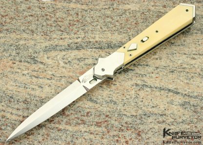 Butch Vallotton Custom Knife Auto Linerlock Dagger