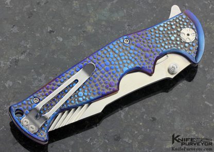 Brian Tighe Custom Knife One of a Kind "Tighe Breaker" Flipper Button Lock - Image 3