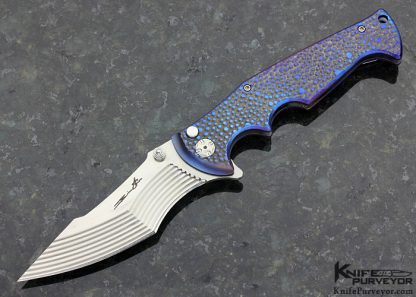 Brian Tighe Custom Knife One of a Kind "Tighe Breaker" Flipper Button Lock