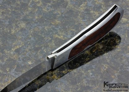 Dick Hodgson Custom Knife Inlayed Desert Ironwood Interframe Lockback - Image 5