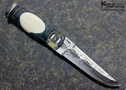 Roger Bergh Custom Knife Sole Authorship Mosaic Damascus Swedish Drop Point Hunter - Image 3