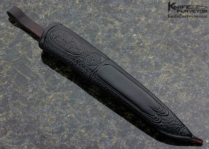 Roger Bergh Custom Knife Sole Authorship Mosaic Damascus Swedish Drop Point Hunter - Image 7