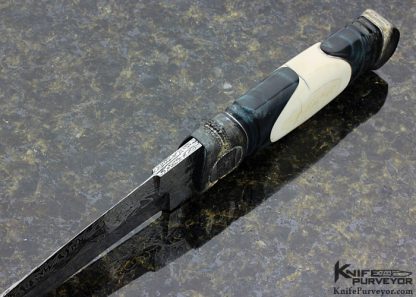 Roger Bergh Custom Knife Sole Authorship Mosaic Damascus Swedish Drop Point Hunter - Image 5