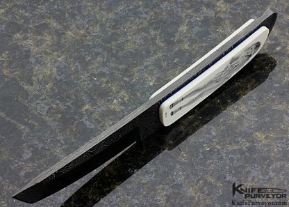 Ron Luebke Jr. Custom Knife Scrimshawed Tanto - Image 7