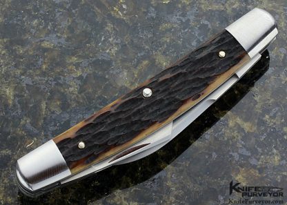 Reese Bose Custom Knife Remington Jigged Bone 3 Blade Congress - Image 4