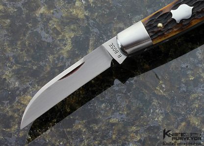 Reese Bose Custom Knife Remington Jigged Bone 3 Blade Congress - Image 2