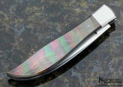 Richard Rogers Custom Knife Warncliffe Fruit Knife with Exhibition Grade Black Pearl - Image 3