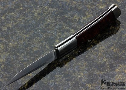 Frank Centofante Custom Knife Desert Ironwood Lockback - Image 5