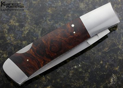 Frank Centofante Custom Knife Desert Ironwood Lockback - Image 3