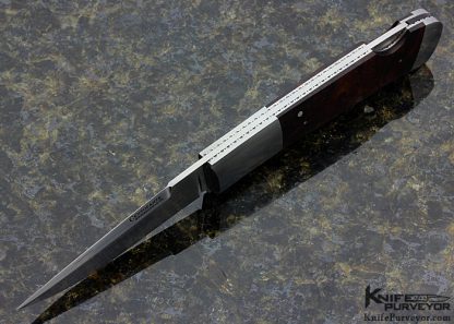 Frank Centofante Custom Knife Desert Ironwood Lockback - Image 4