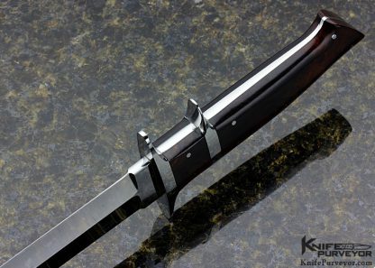 Joe Kious Custom Knife Desert Ironwood Subhilt Fighter - Image 6