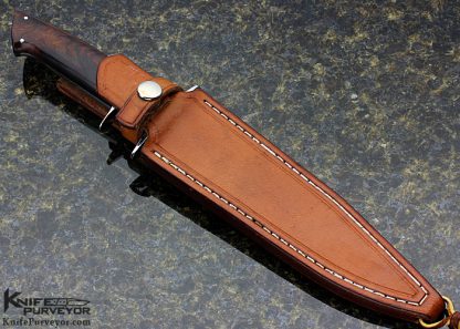 Joe Kious Custom Knife Desert Ironwood Subhilt Fighter - Image 4