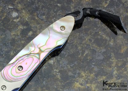 William Henry Custom Knife Abalone Shell Linerlock - Image 3