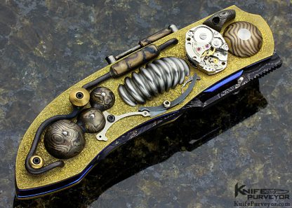 Peter Martin Custom Knife "Steampunk" Linerlock - Image 6