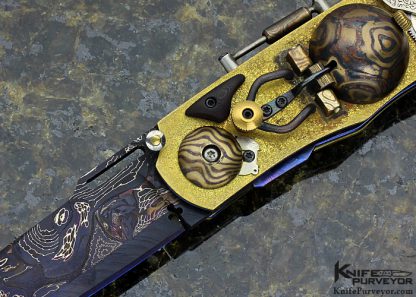 Peter Martin Custom Knife "Steampunk" Linerlock - Image 2