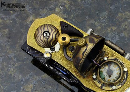 Peter Martin Custom Knife "Steampunk" Linerlock - Image 4